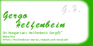 gergo helfenbein business card